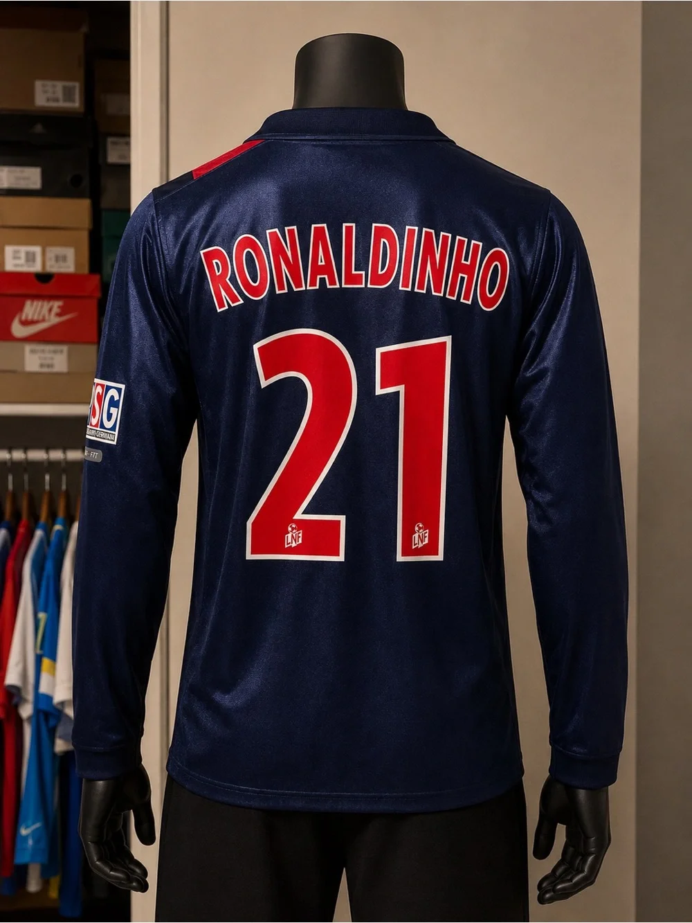 Nike PSG Long Sleeve Football Soccer Jersey